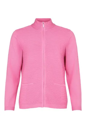 6501- Pink Zip Cardigan - Sunday