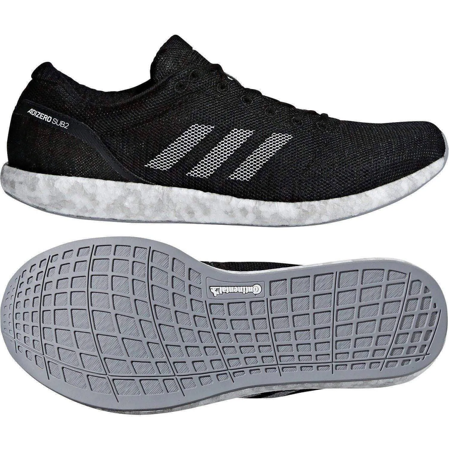 adidas Adizero Sub 2 Boost Running Shoes - Black