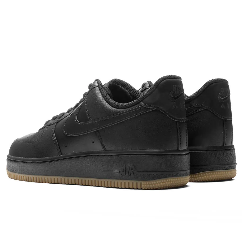 Air Force 1 '07 - Black/Black/Gum Light Brown