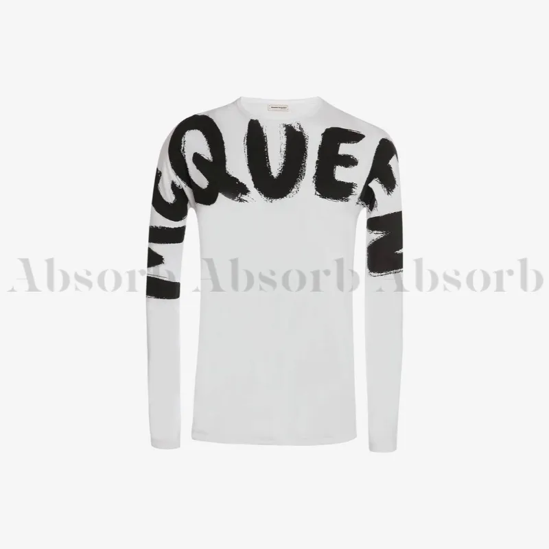 alexander mcqueen  |Crew Neck Street Style Long Sleeves Cotton