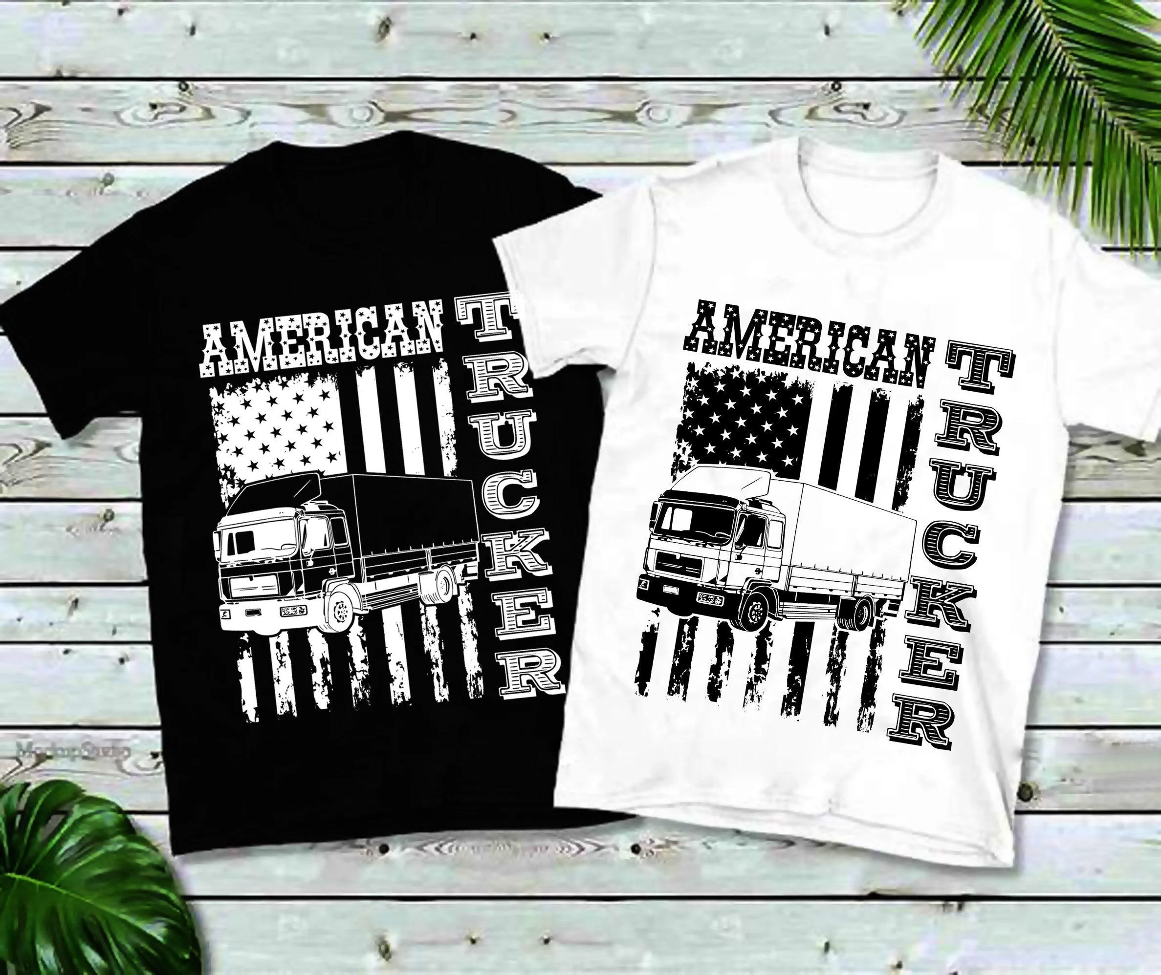 American Trucker | American Flag T-Shirts