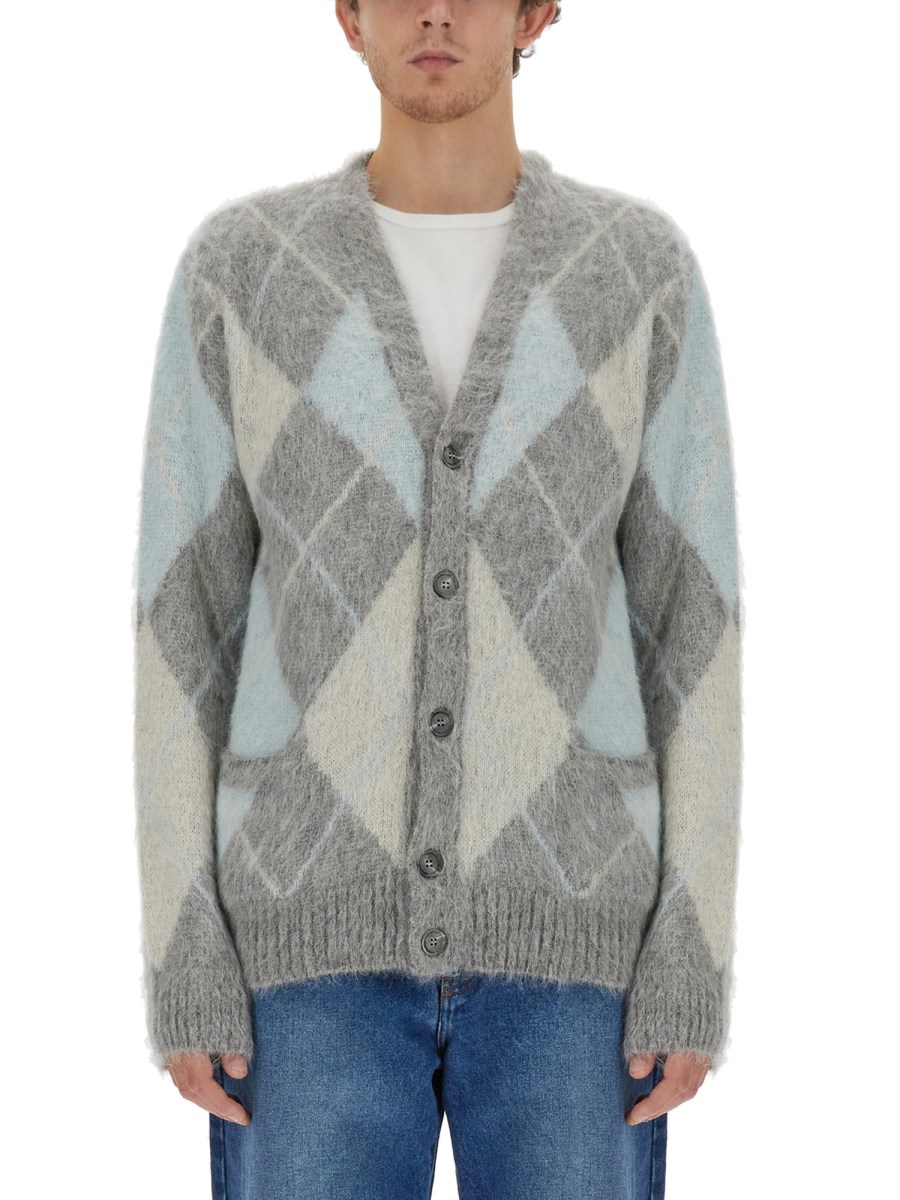 AMI PARIS    MOHAIR BLEND CARDIGAN