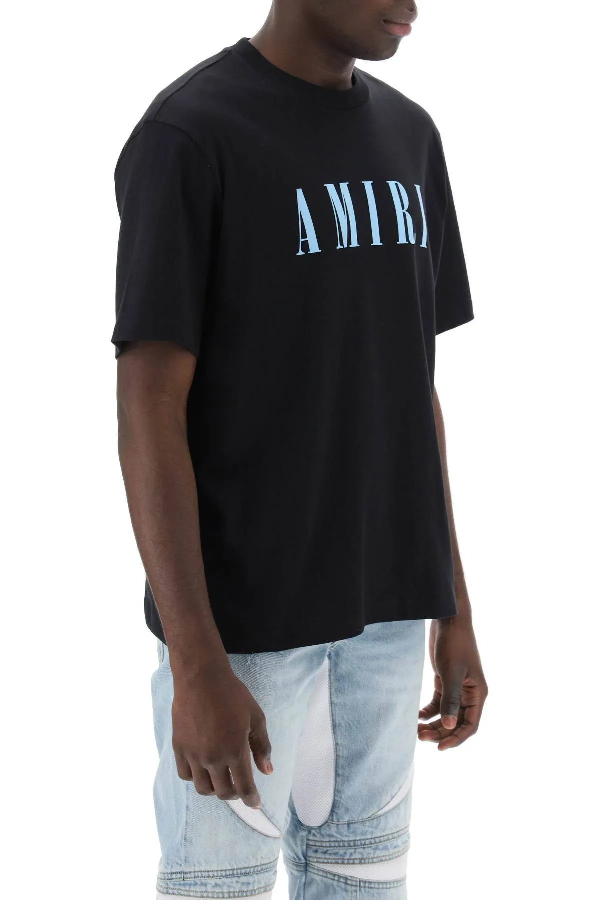 AMIRI  |Crew Neck Pullovers Street Style Plain Cotton Short Sleeves