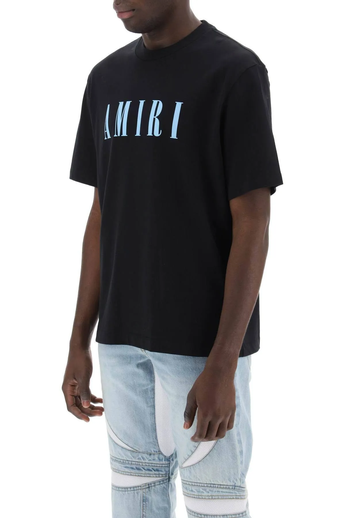 AMIRI  |Crew Neck Pullovers Street Style Plain Cotton Short Sleeves