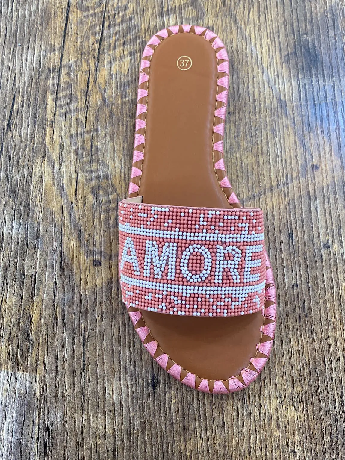 Amore Beaded Sandals