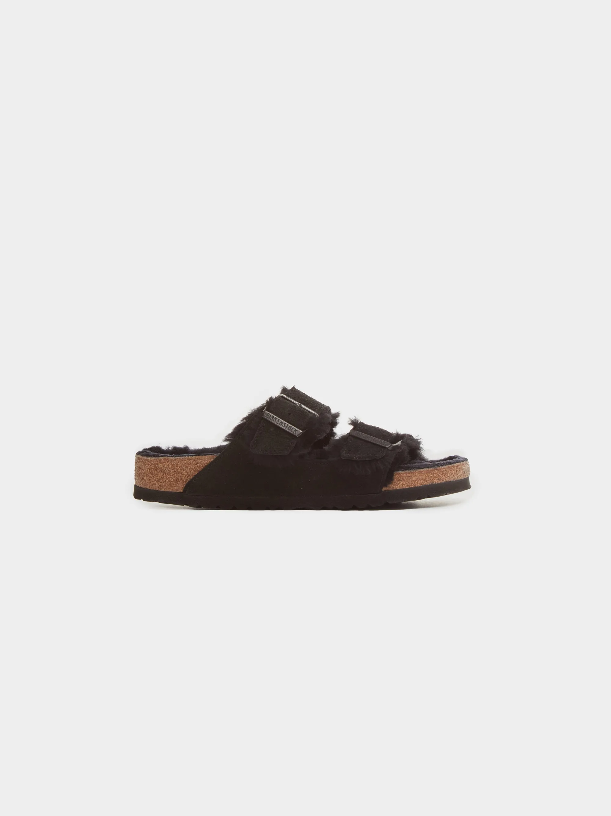 Arizona Shearling Suede Leather, Black