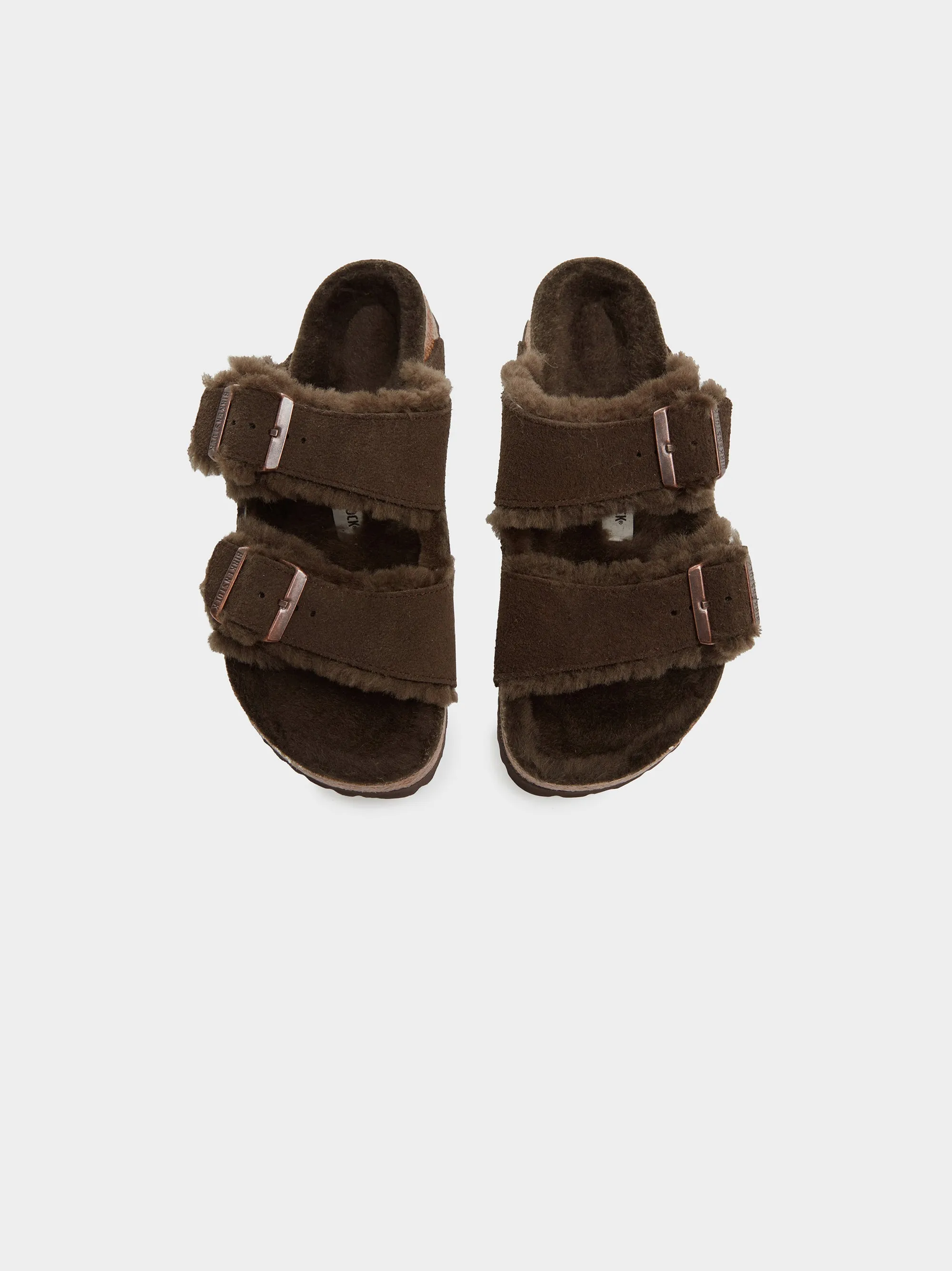 Arizona Shearling Suede Leather, Mocha