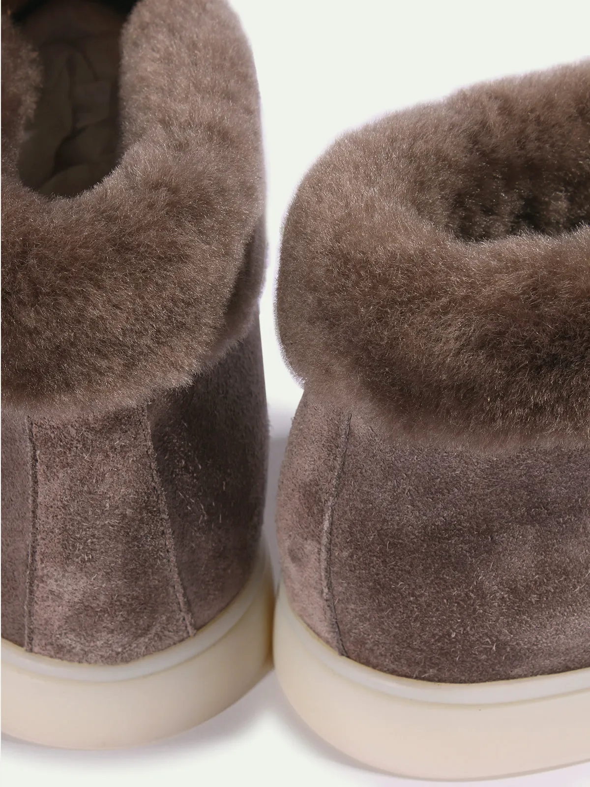 Ash Grey City Loafer with Shearling