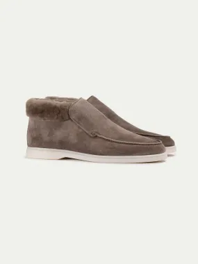 Ash Grey City Loafer with Shearling