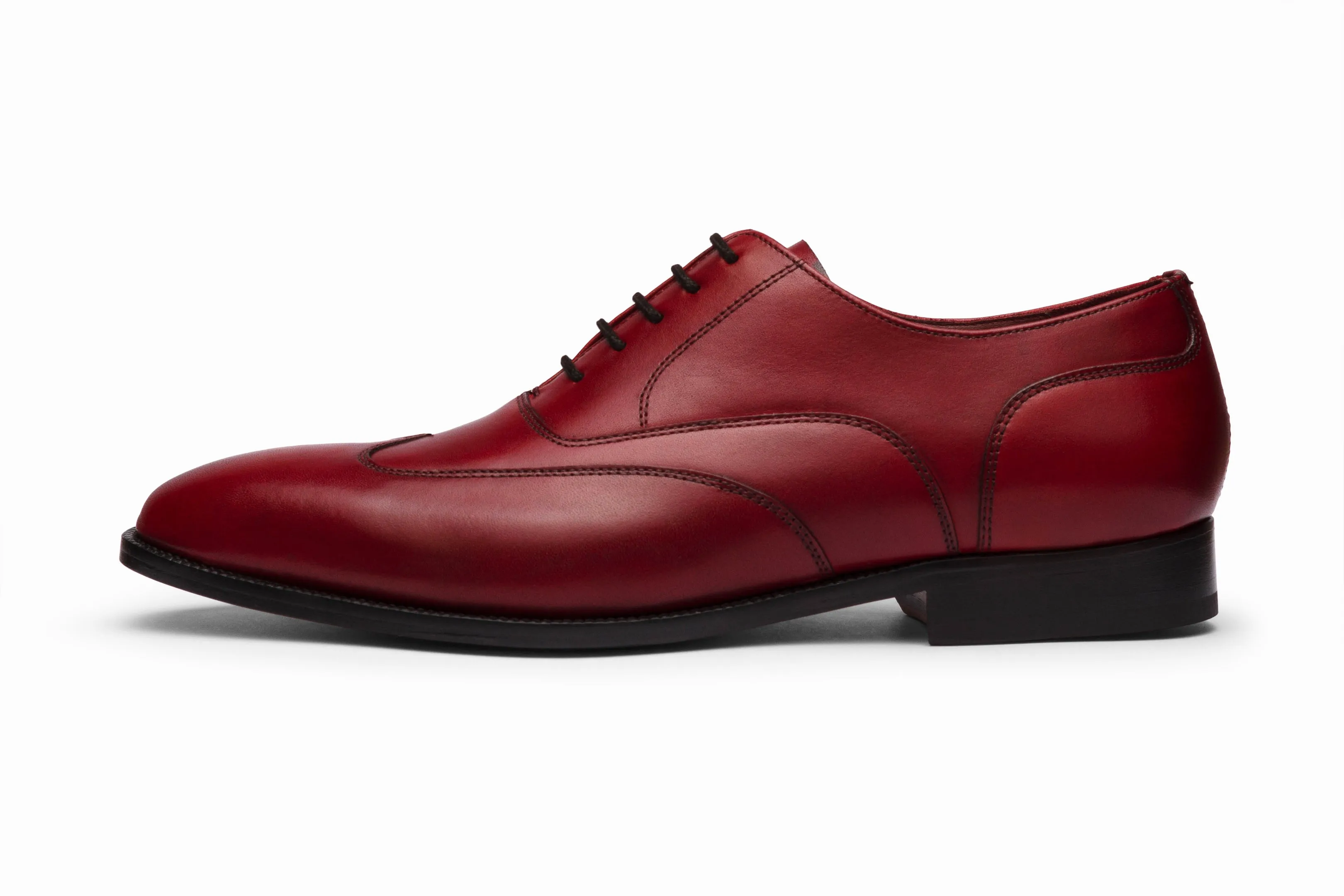 Austerity Brogue Oxford - Dark Oxblood