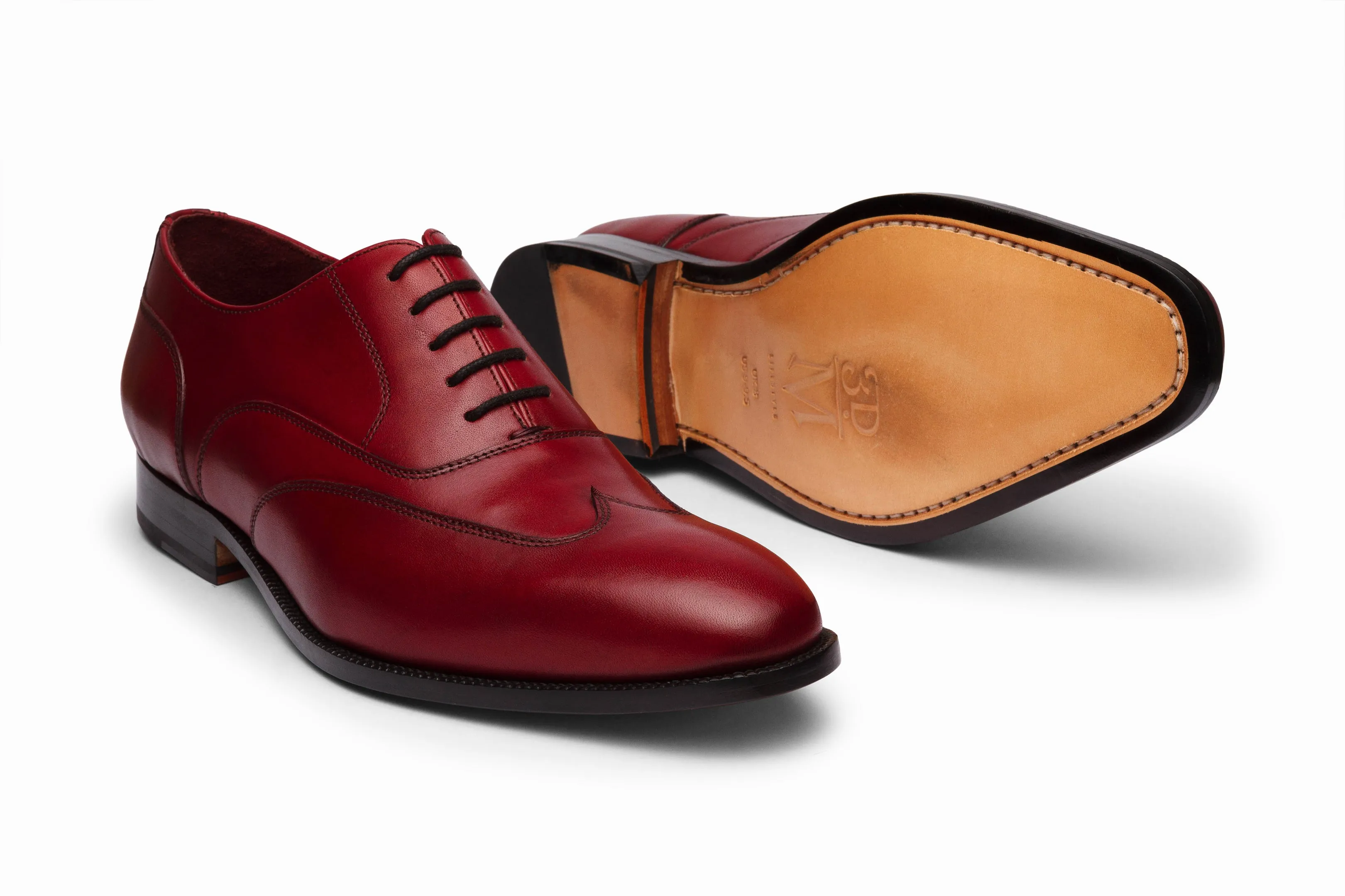 Austerity Brogue Oxford - Dark Oxblood