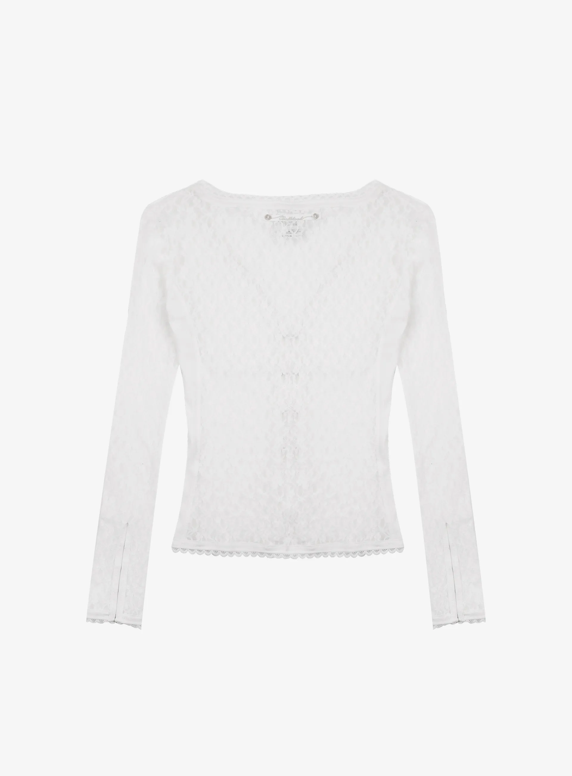 BADBLOOD  |Street Style Long Sleeves Plain Cotton Lace Cardigans