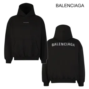 BALENCIAGA  |Pullovers Street Style Long Sleeves Plain Cotton Logo Luxury