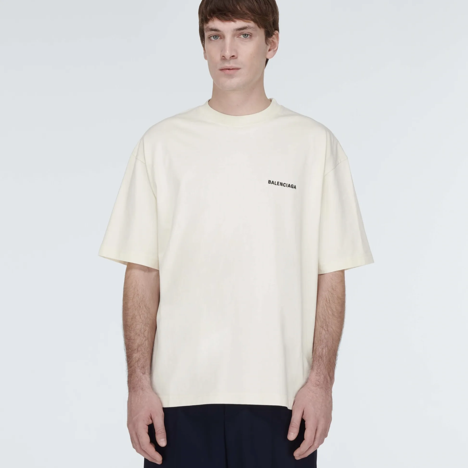 BALENCIAGA  |Pullovers Unisex Street Style U-Neck Plain Cotton