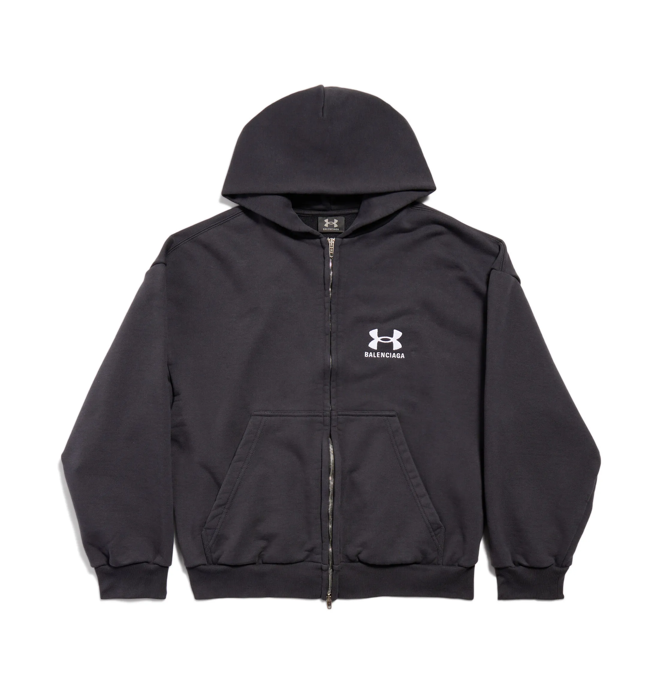 BALENCIAGA  |Under Armour® Zip-up Hoodie Regular Fit in Black/white