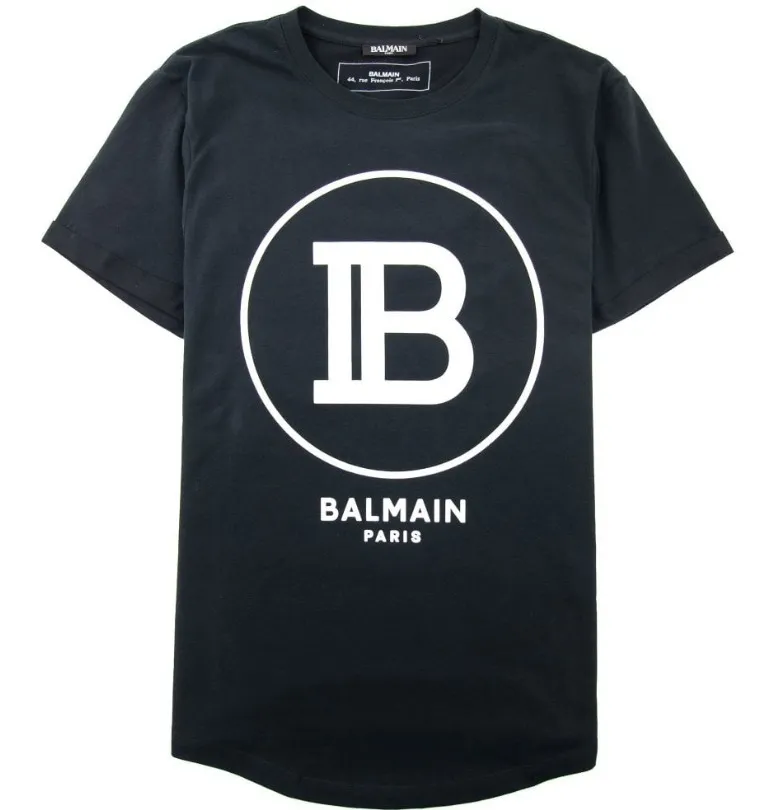 BALMAIN  |Crew Neck Pullovers Unisex Street Style Cotton Short Sleeves