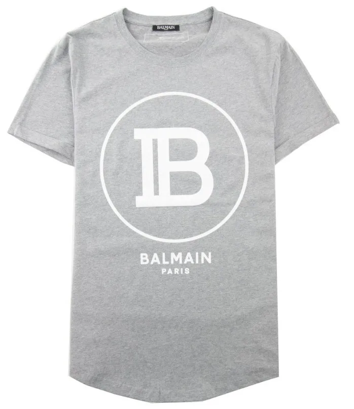 BALMAIN  |Crew Neck Pullovers Unisex Street Style Cotton Short Sleeves