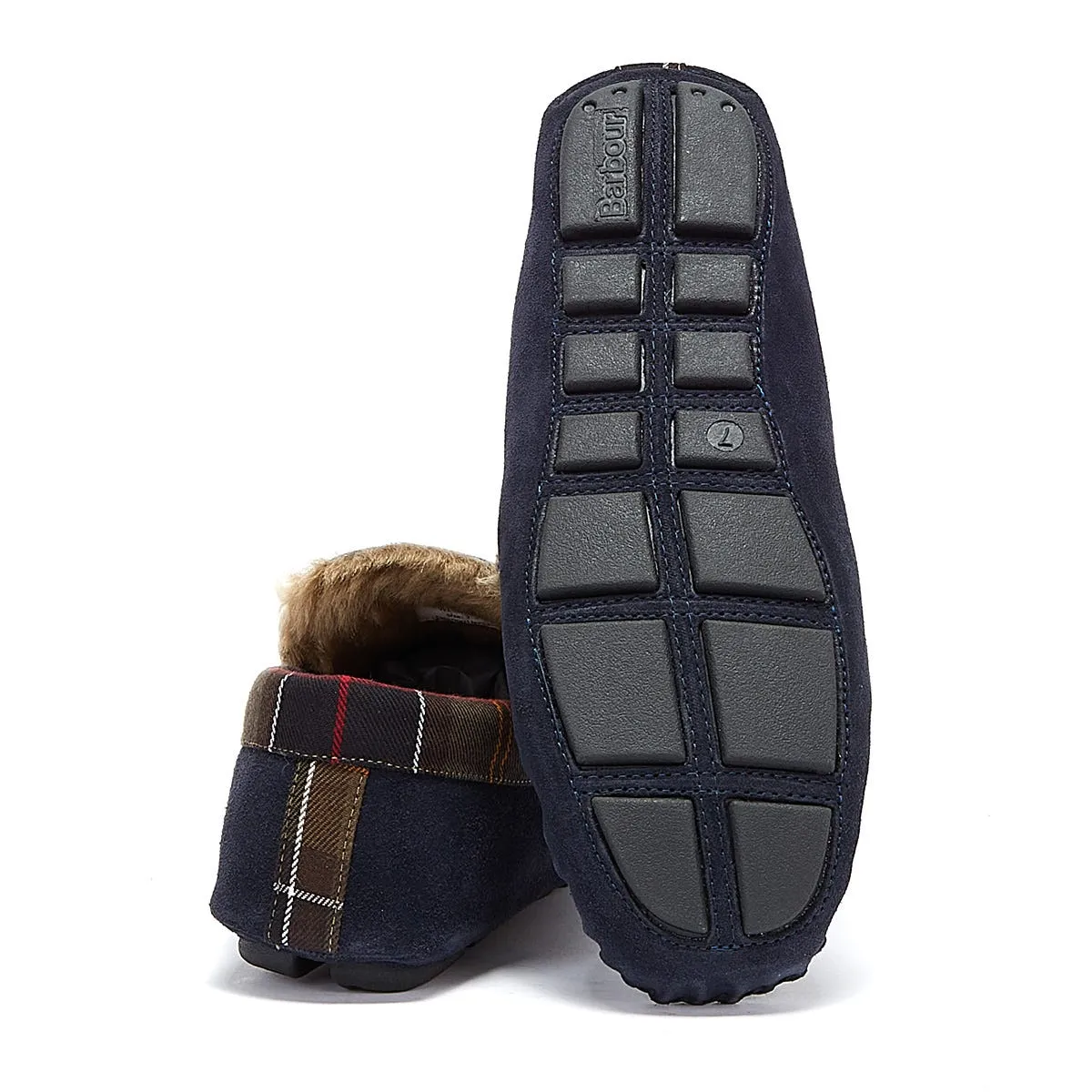 Barbour Men's Monty Slippers in Navy