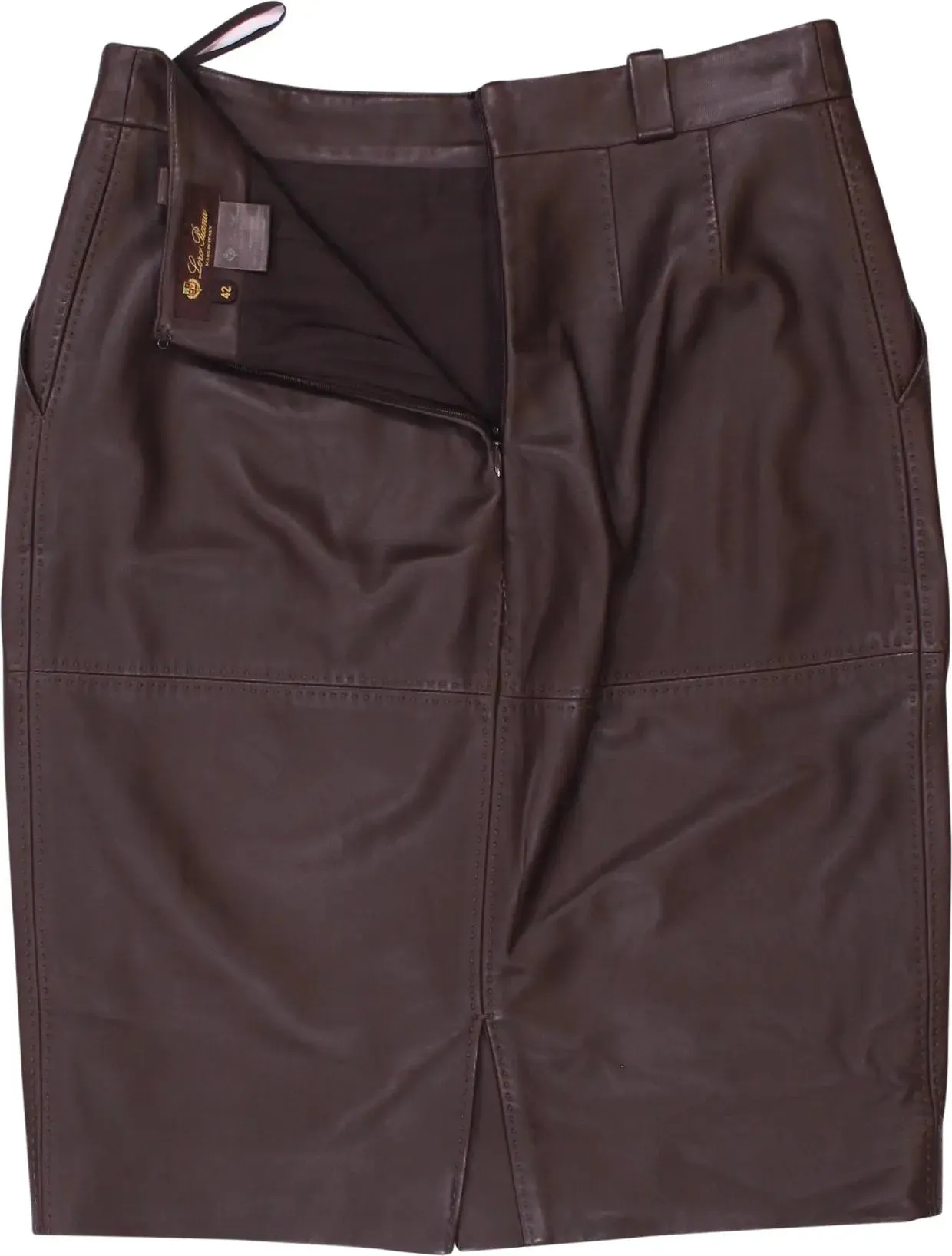 Beautiful Leather Skirt by Loro Piana | ThriftTale