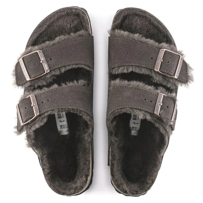 Birkenstock Women's Arizona Shearling - Mocha Suede