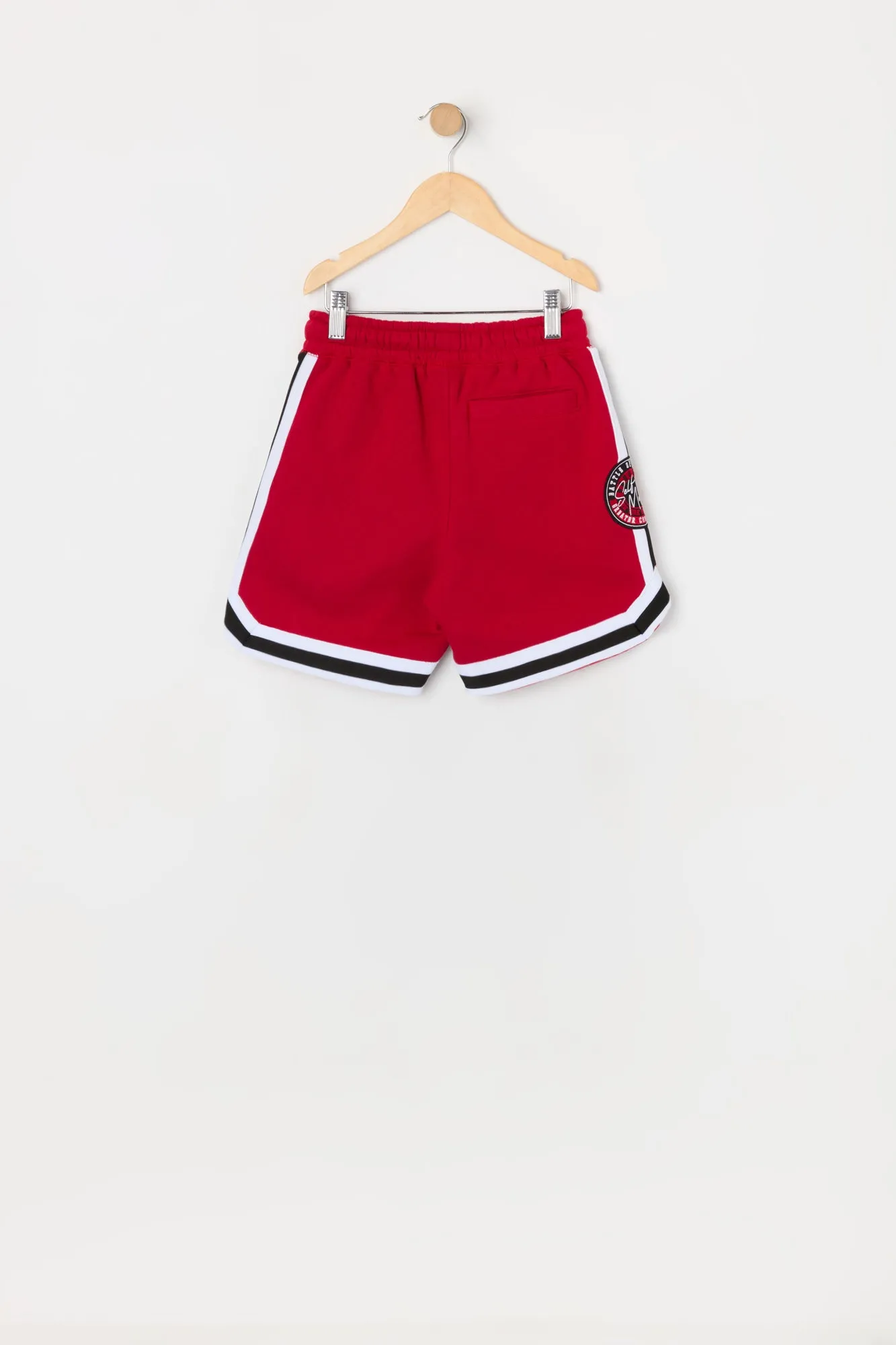 Boys NY Chenille Embroidered Fleece Short