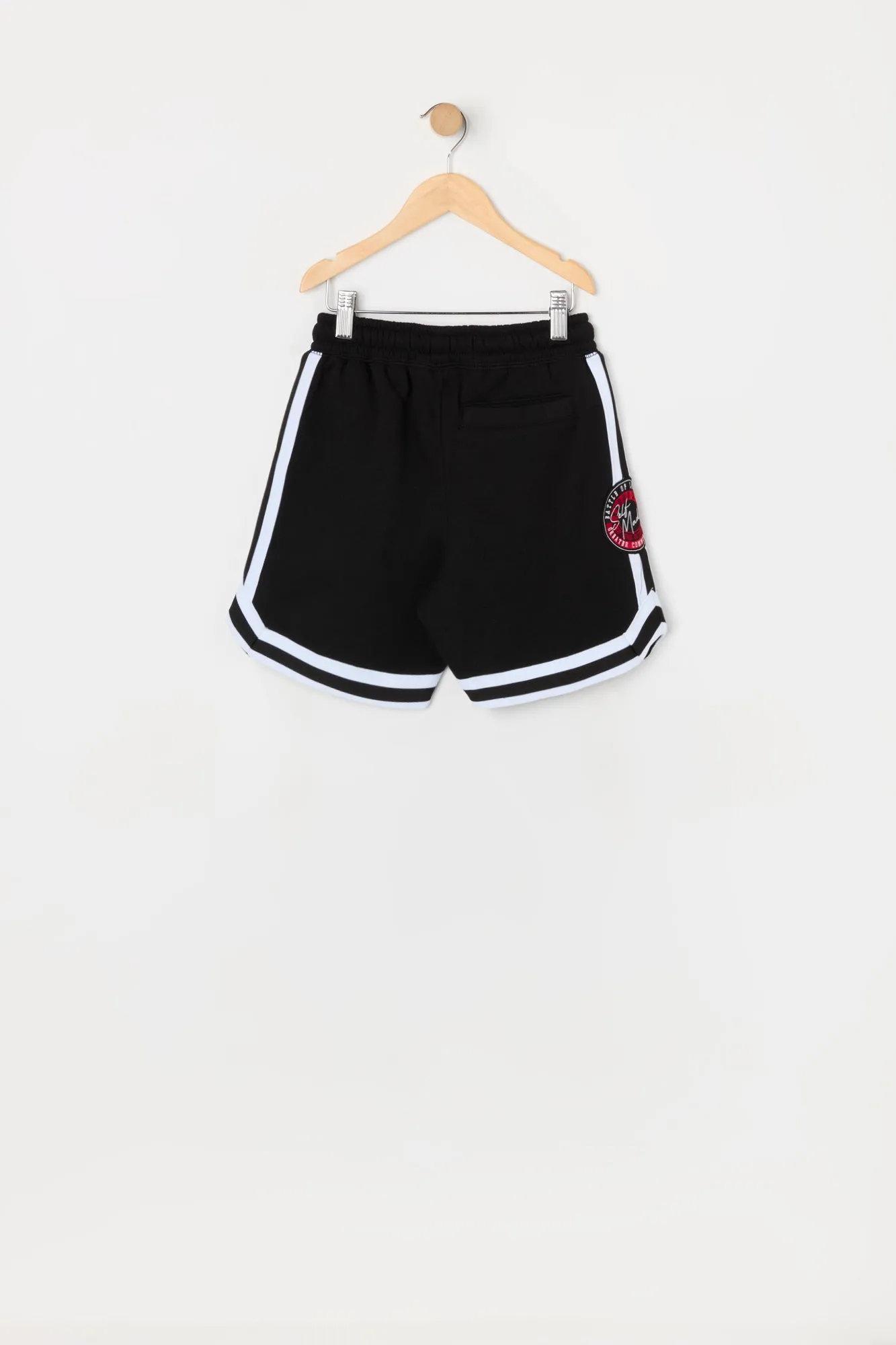 Boys NY Chenille Embroidered Fleece Short