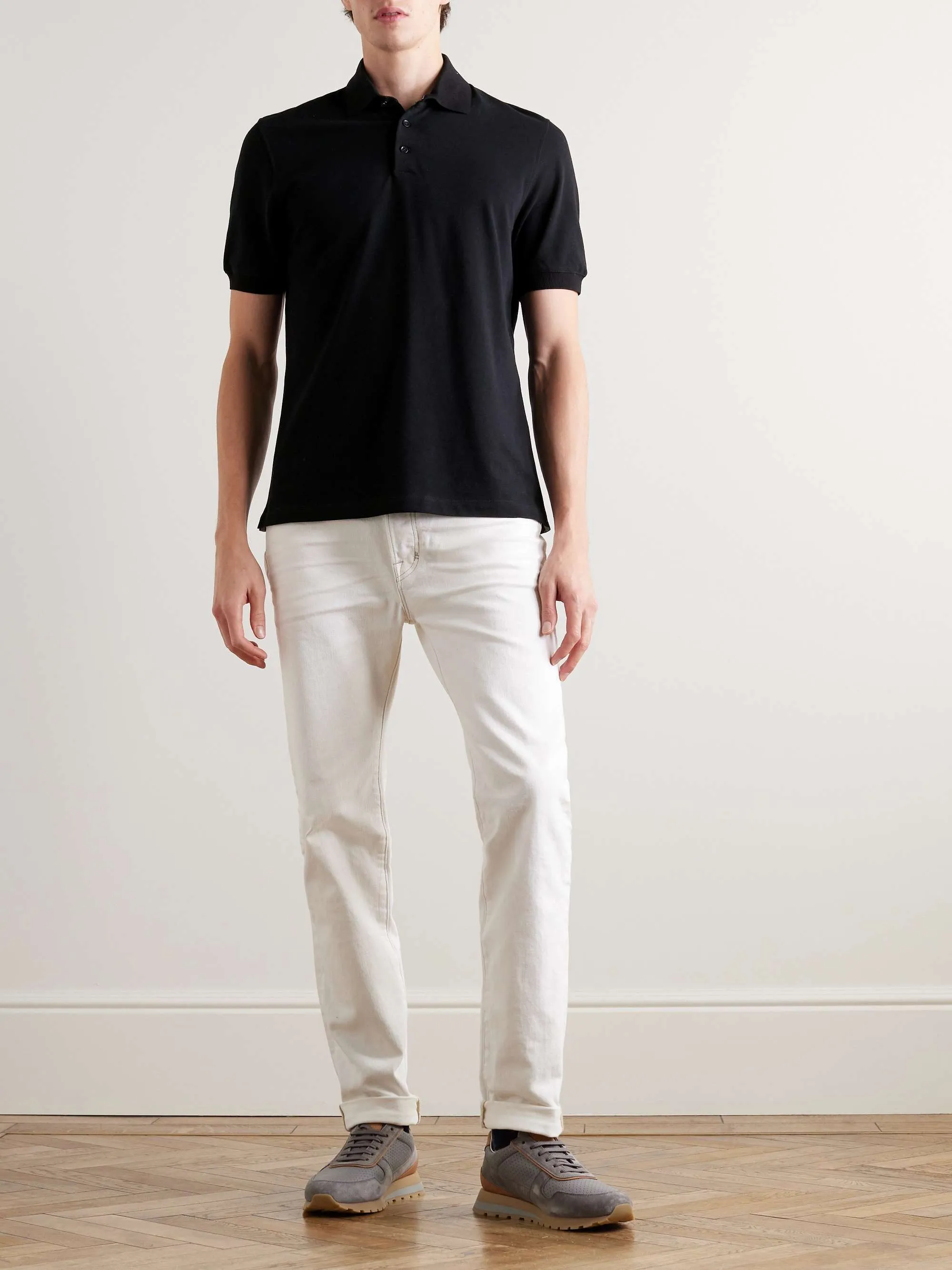 BRUNELLO CUCINELLI  |Pullovers Street Style Plain Cotton Short Sleeves Bridal