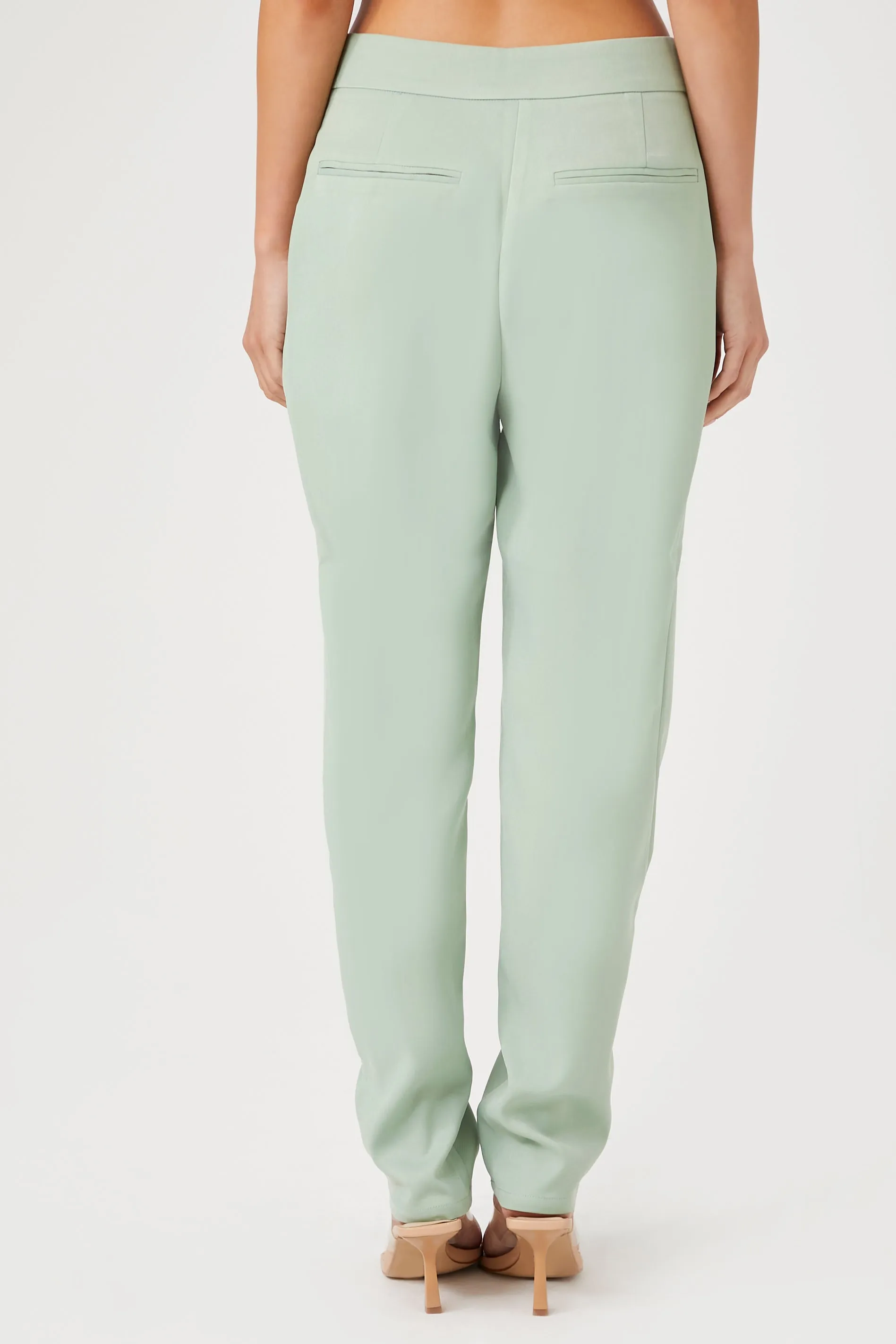 Buttoned High-Rise Pants