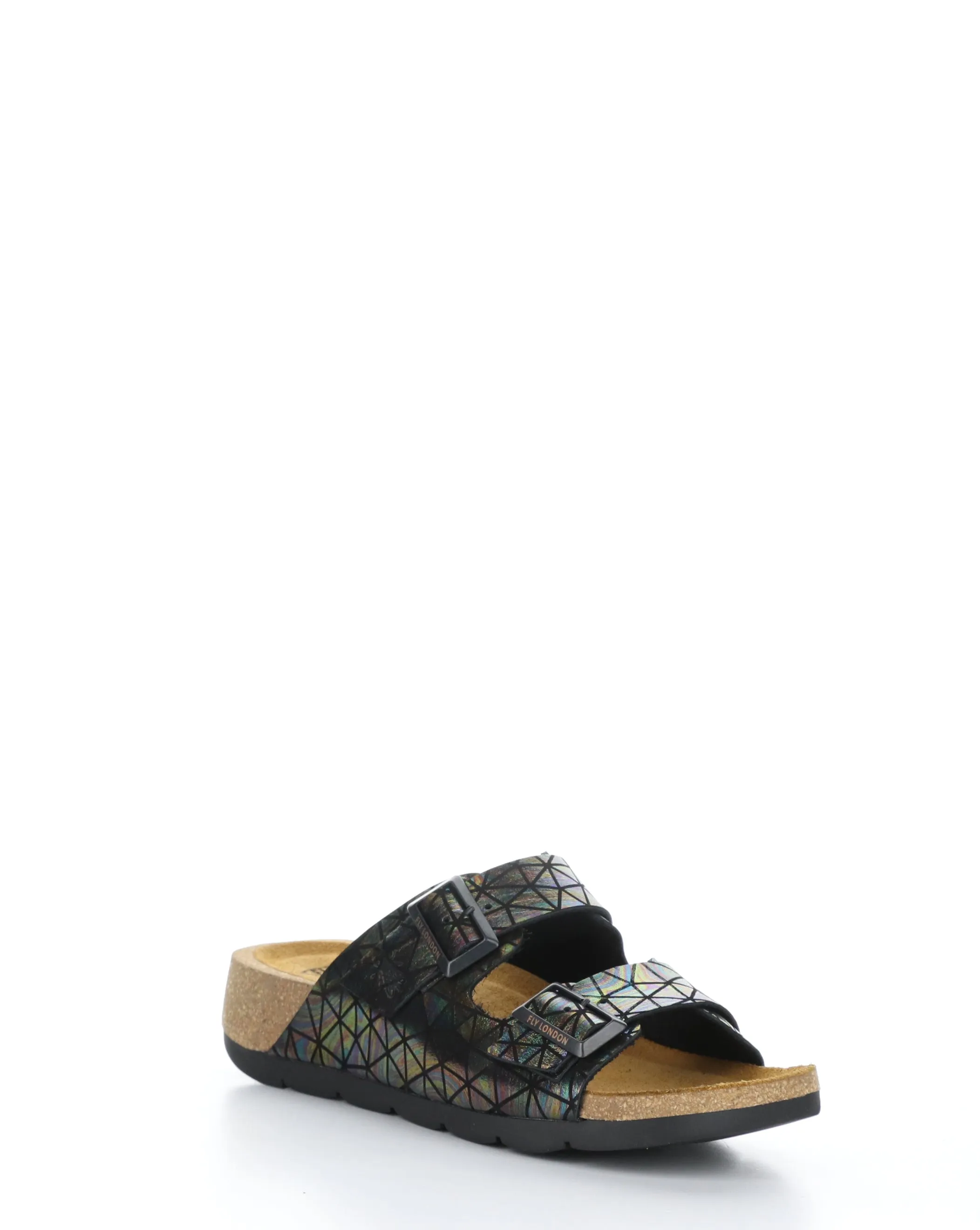 CAJA721FLY 011 BLACK PETROL Slip-on Sandals