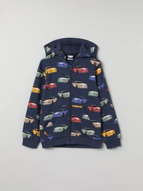 Car Print Kids Hoodie