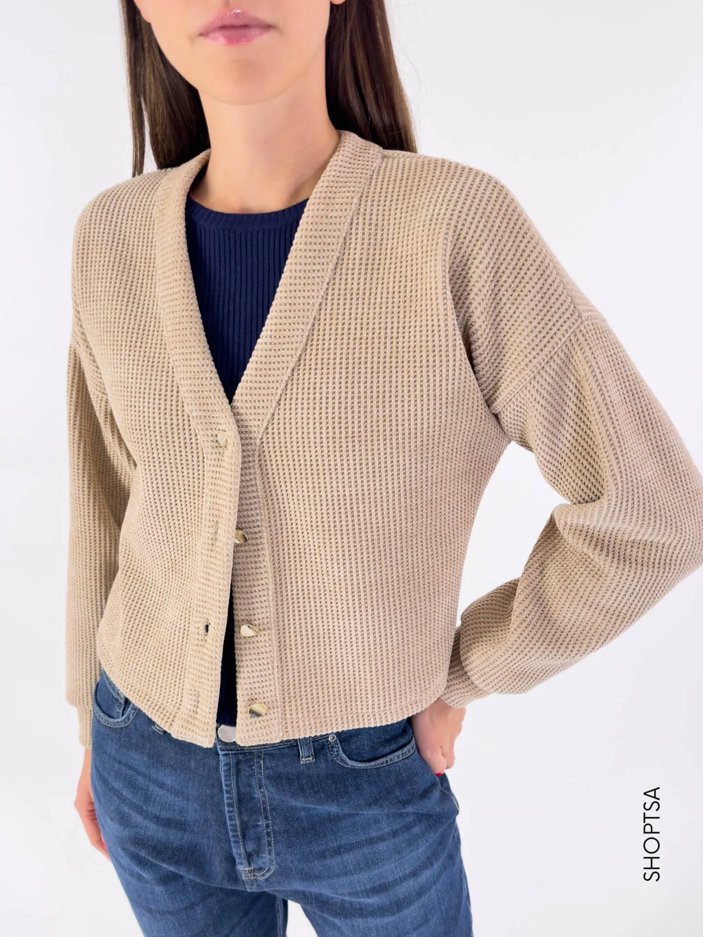 Cardigan corto ciniglia - Angy Six