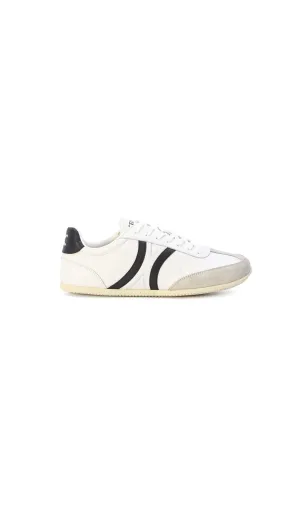 Celine Jogger Low Lace-up Sneaker With Triomphe In Calfskin And Suede Calfskin -  Optic White/Grey/Black