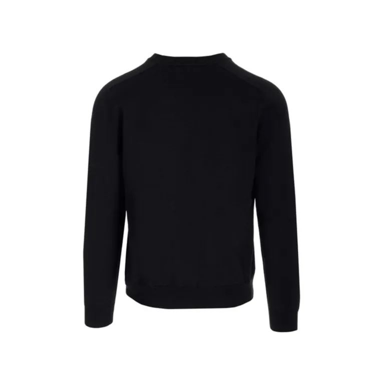 CELINE  |Pullovers Wool V-Neck Bi-color Long Sleeves Plain Logo