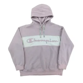 Champion Spellout Fleece Hoodie - Large