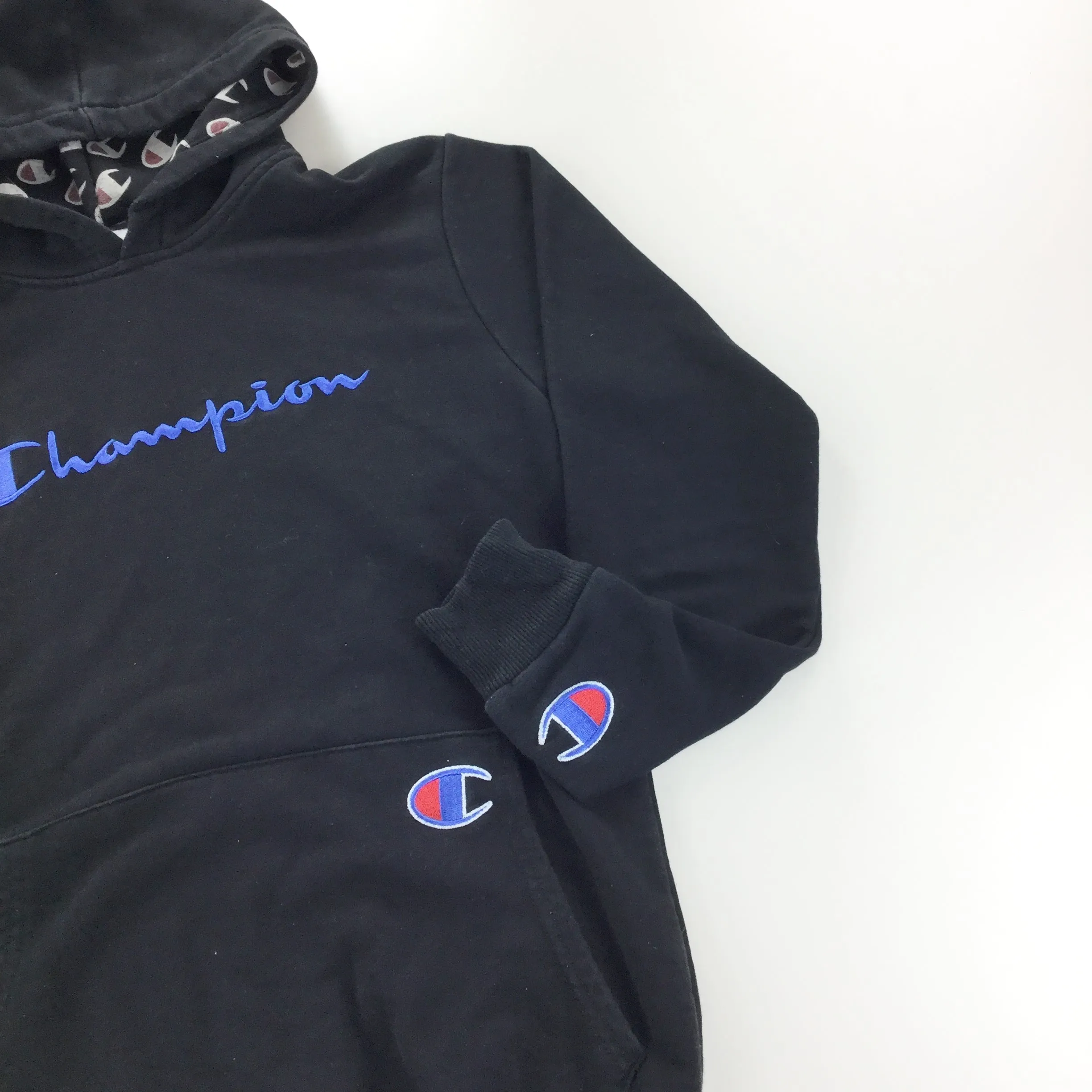 Champion Spellout Hoodie - Medium