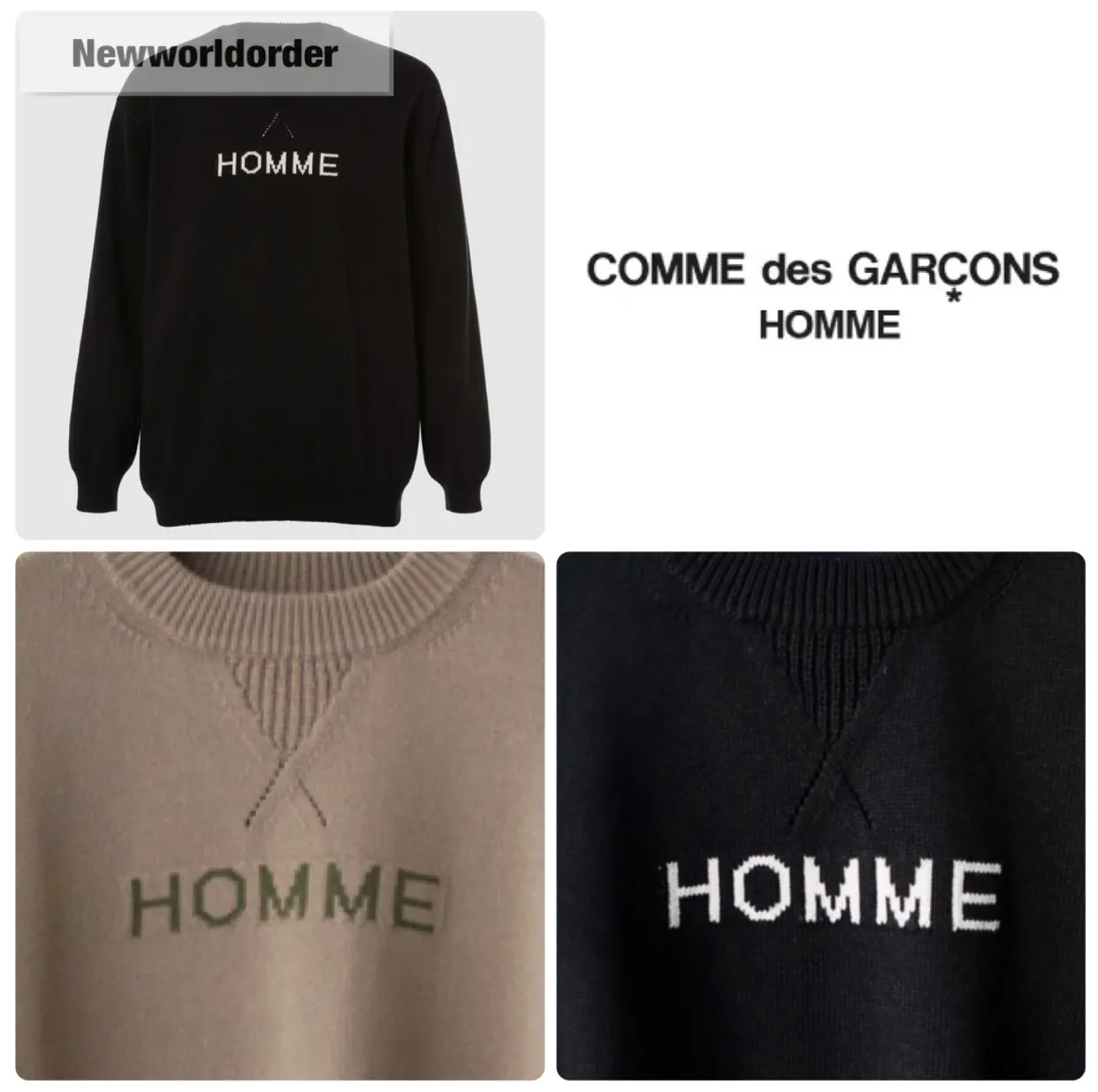 COMME des GARCONS  |Crew Neck Pullovers Unisex Street Style Long Sleeves