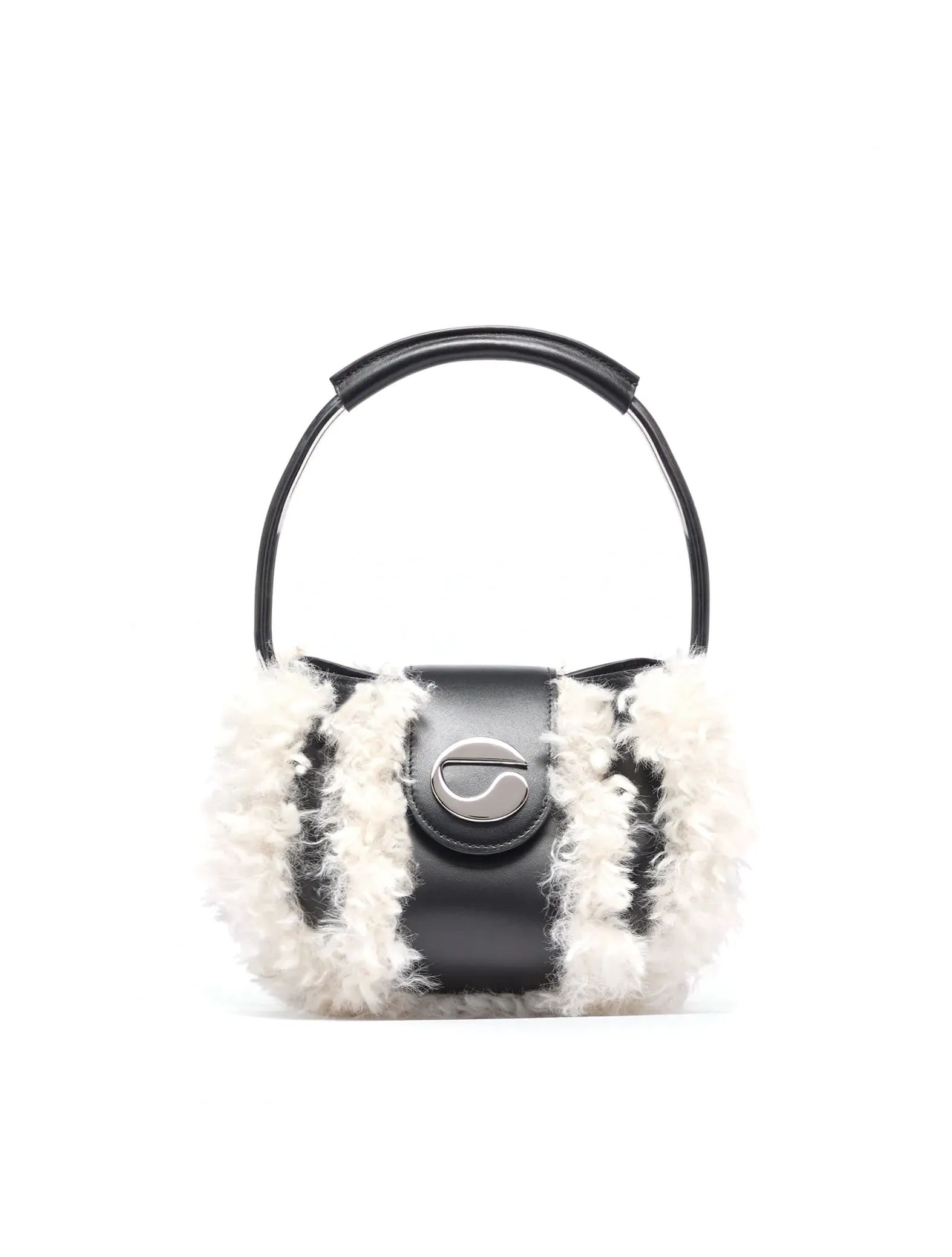 Coperni Faux Shearling Ring Pouch