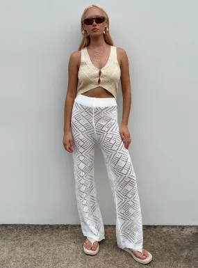 Cosima Knit Pants White