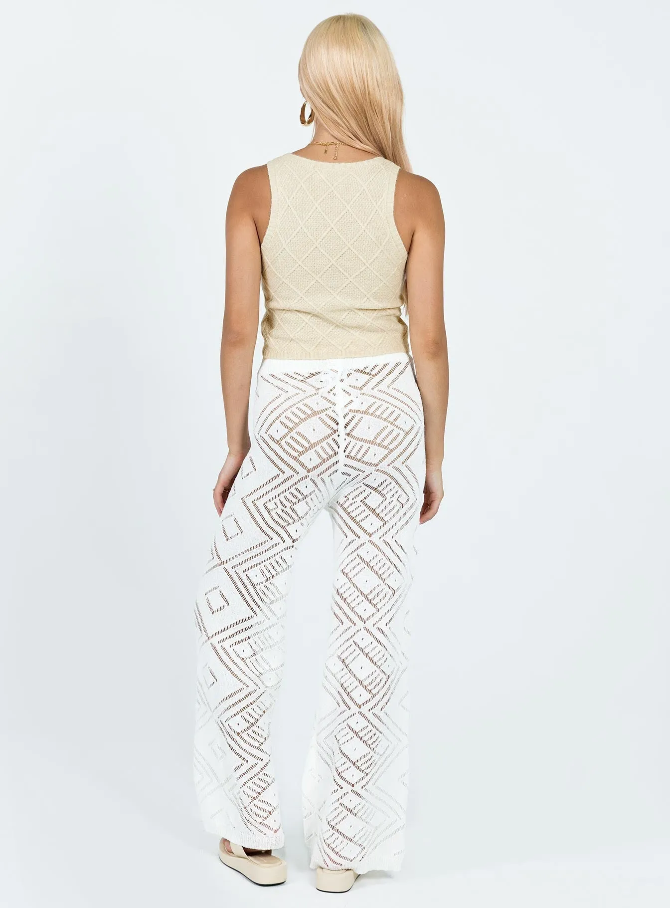 Cosima Knit Pants White