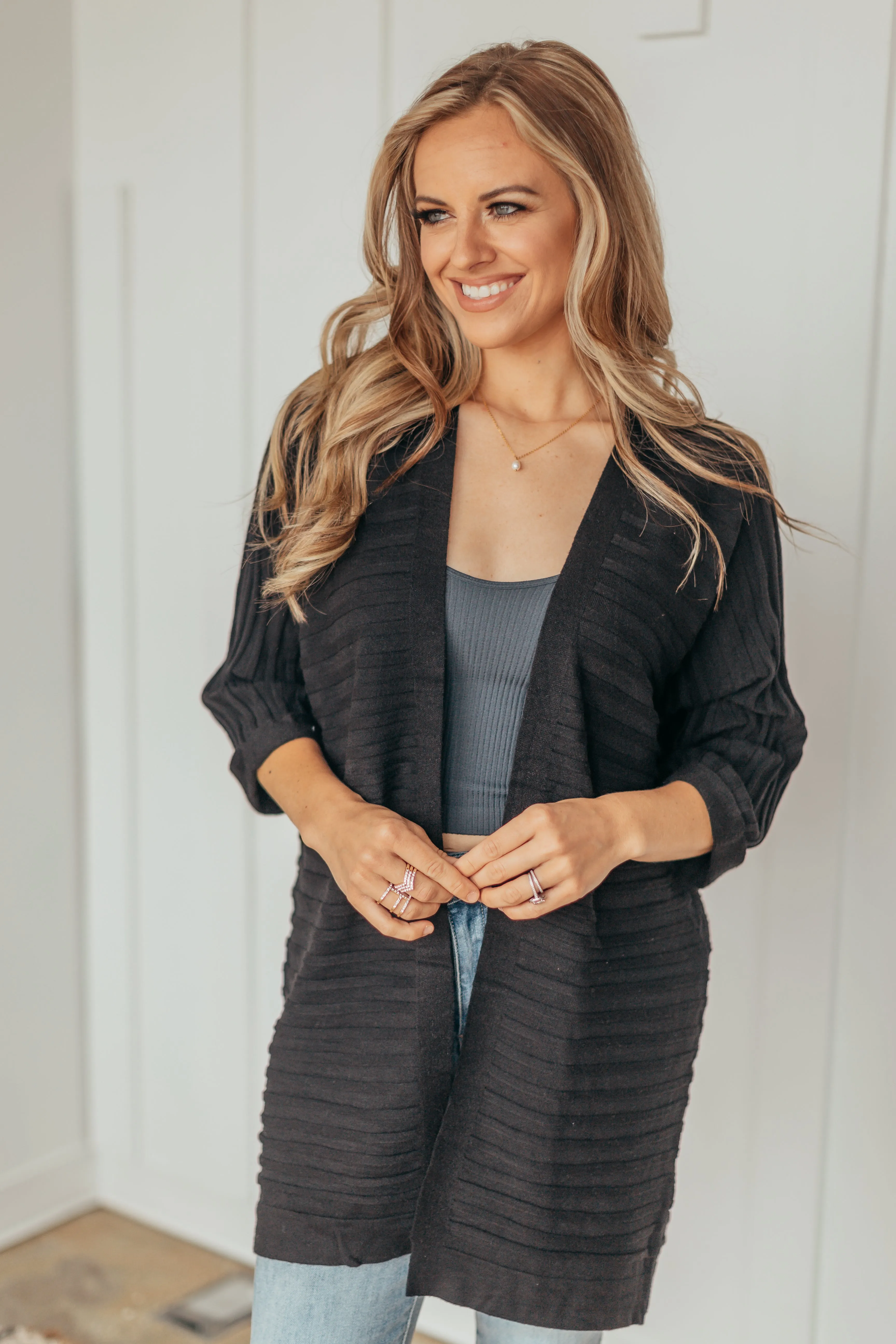 Courtney Ribbed Cardigan - 3 Colors