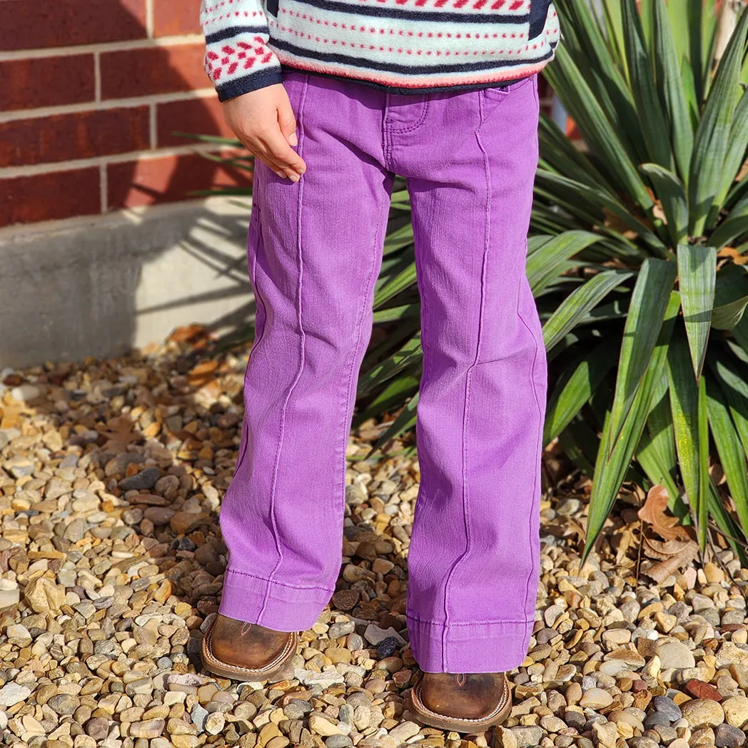 Cowgirl Tuff Girls Grape Escape Trousers