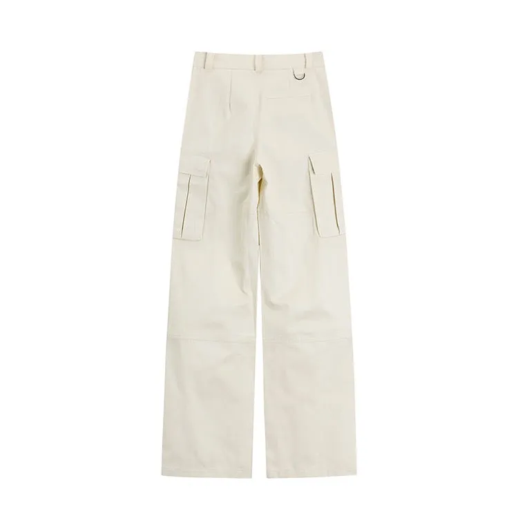 Cream White Cargo Pants