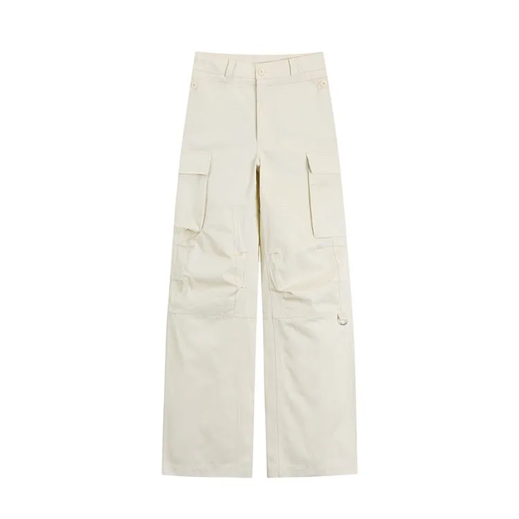 Cream White Cargo Pants