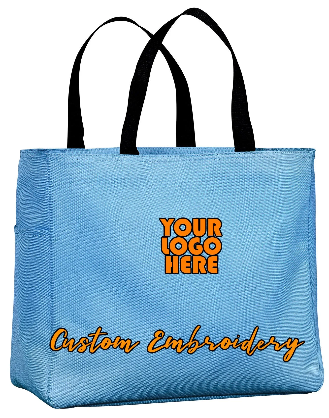 Custom Embroidered Port Authority Essential Tote Bag - Includes 4in x 4in Embroidery - No Setup