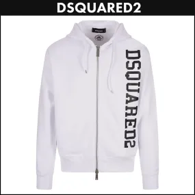 D SQUARED2  |Pullovers Street Style Long Sleeves Cotton Logo Luxury