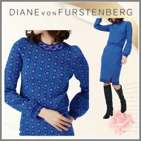 DIANE von FURSTENBERG  |Long Sleeves V-neck & Crew neck