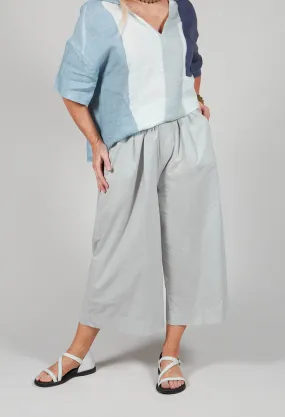 Elasticated Waist Trousers in Oyster Grey