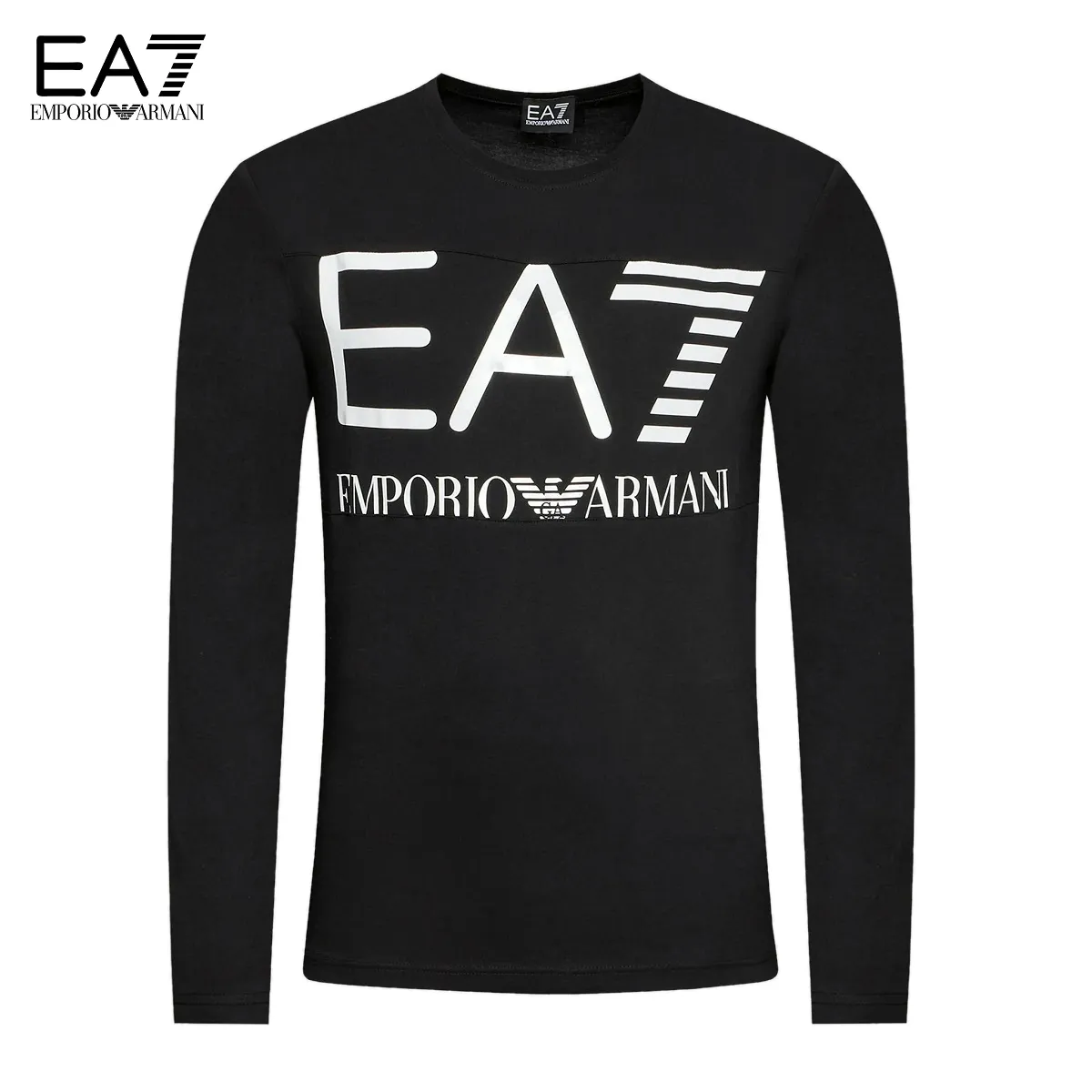 EMPORIO ARMANI  |Crew Neck Street Style Long Sleeves Plain Cotton