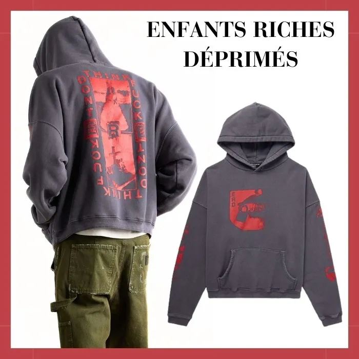 ENFANTS RICHES DEPRIMES  |Pullovers Unisex Street Style Long Sleeves Plain Cotton Logo