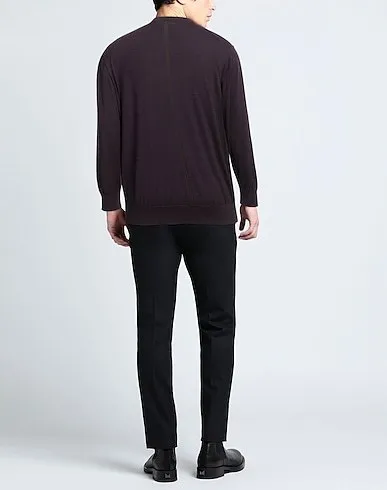 Ermenegildo Zegna  |Crew Neck Pullovers Wool Long Sleeves Plain Oversized Luxury